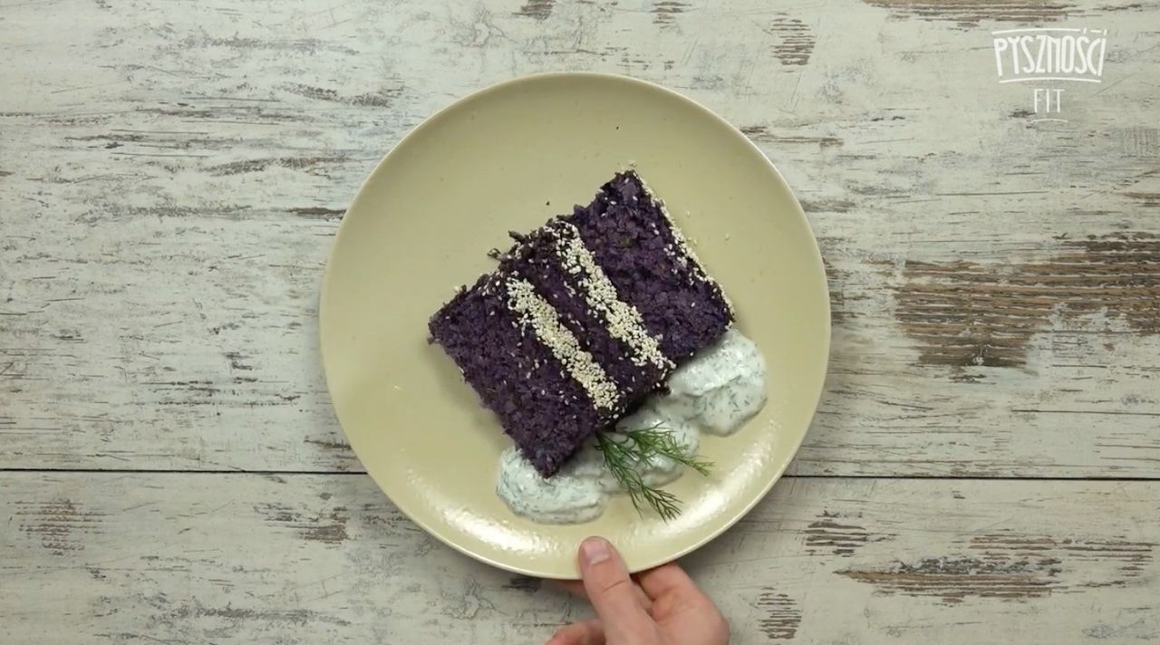 Fioletowa pieczeń z czerwonej kapusty