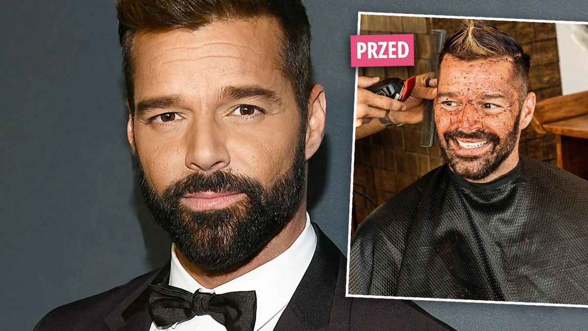 Ricky Martin przeszedł metamorfozę. Nie mógł się zdecydować na kolor farby. Wyszło oryginalnie