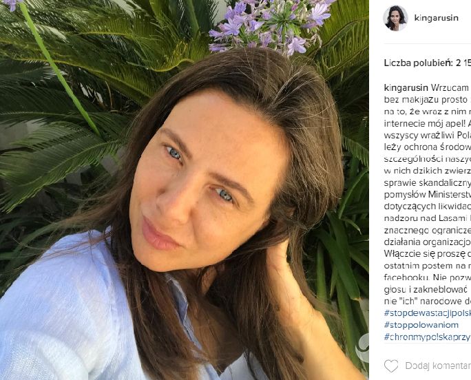 Kinga Rusin bez makijażu