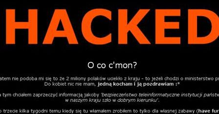 Nocny atak hakerów na ministerstwo pracy