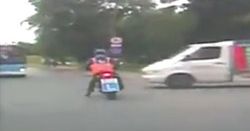 Refleks uratował motocyklistę i zapewnił zdany egzamin