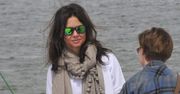 Kinga Rusin i Katarzyna Sokołowska w szortach na plaży [paparazzi]