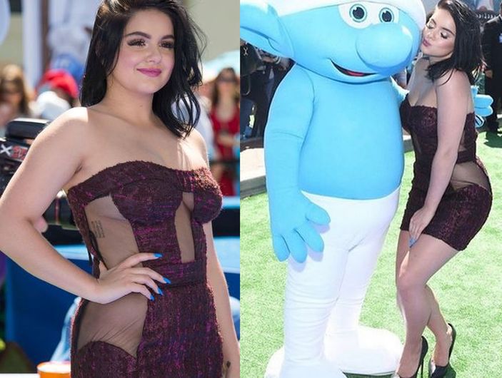 Seksowna Ariel Winter bez bielizny na premierze "Smerfów". Przesadziła?