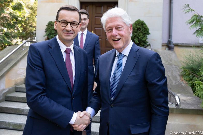 Mateusz Morawiecki spotkał się z Billem Clintonem