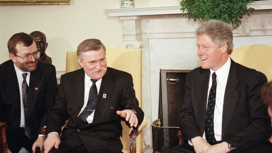 Odtajniono rozmowę, jaką Lech Wałęsa przeprowadził z Billem Clintonem w Gabinecie Owalnym w 1993 r.