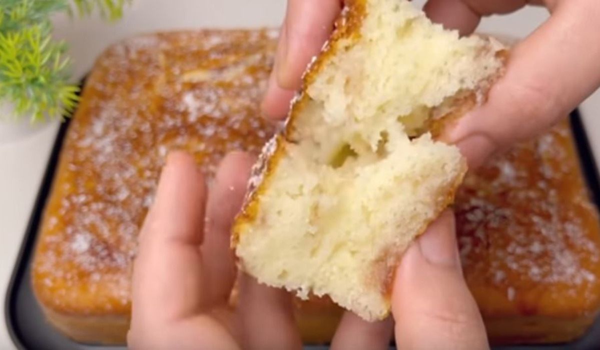 Ciasto w 10 minut - Pyszności; Foto: kadr z materiału na kanale YouTube Ricette dolci