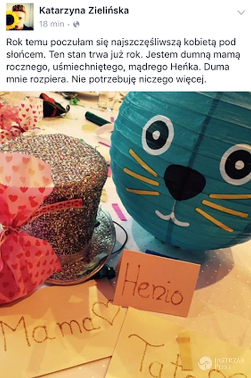Katarzyna Zielińska pokazała prezenty dla syna na pierwsze urodziny