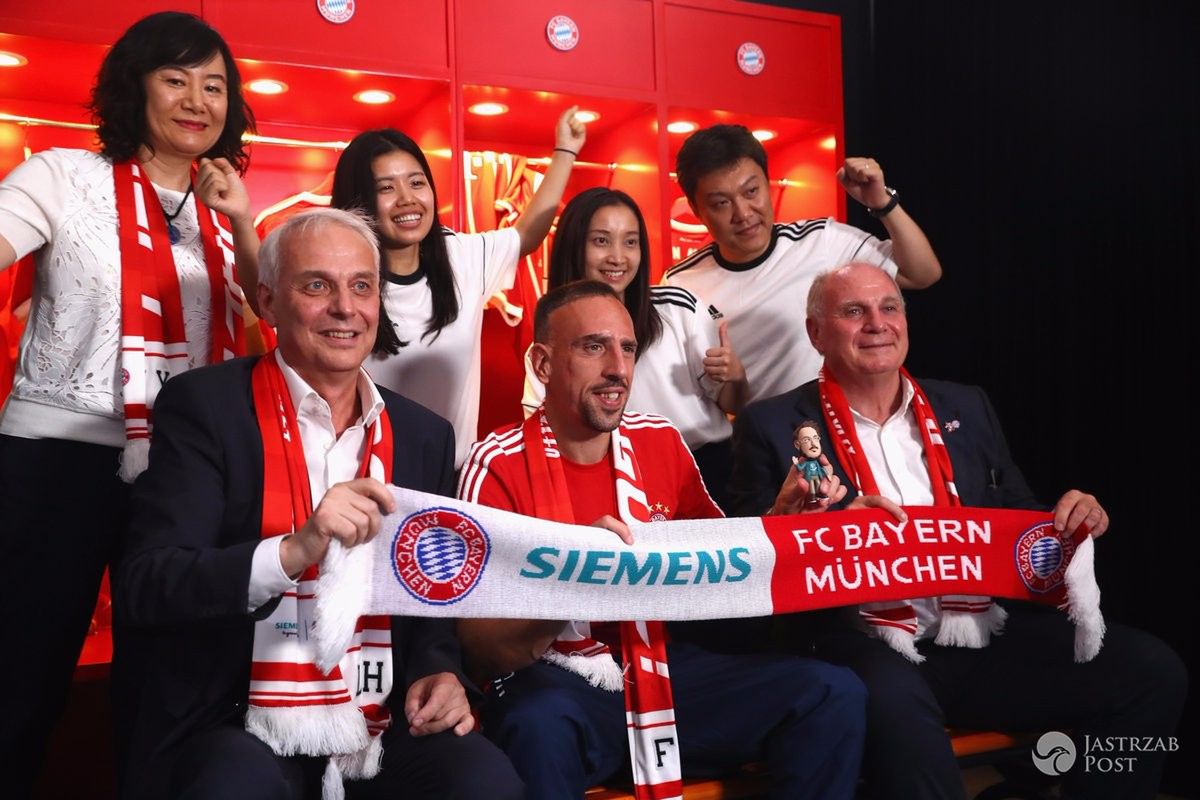 Robert Lewandowski z Bayernem w Chinach