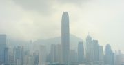 Chiny - smog  zakrywa Hongkong