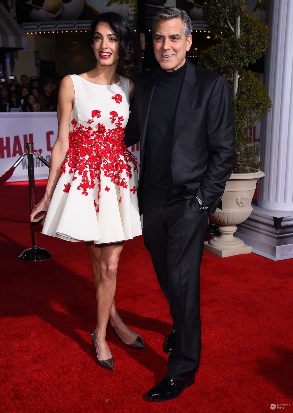 George i Amal Clooney, premiera "Ave, Cezar!" w Los Angeles (fot. ONS)