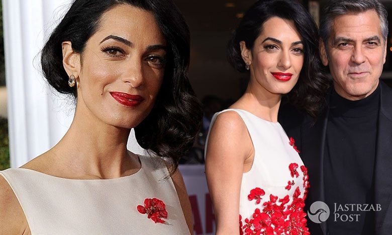 Sukienka: Giambattista Valli. Amal Clooney, premiera "Ave, Cezar!" (fot. ONS)