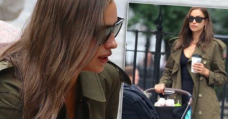 Smutna Irina Shayk z córką na spacerze. Rozstanie z Bradleyem Cooperem raczej jej nie służy