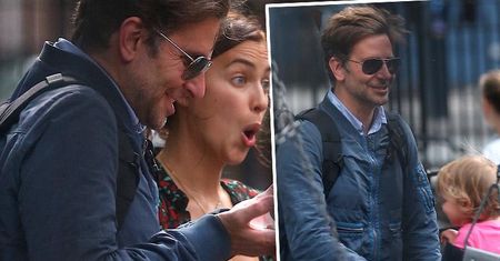 Co za uroczy widok! Irina Shayk i Bradley Cooper wymieniają czułe spojrzenia na ulicy. Jest i mała Lea!