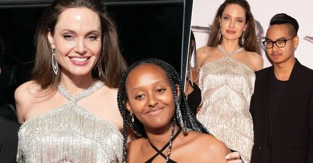 Angelina Jolie z dziećmi na premierze „Czarownicy 2”. Błyszczała jak diament. Wyglądała pięknie