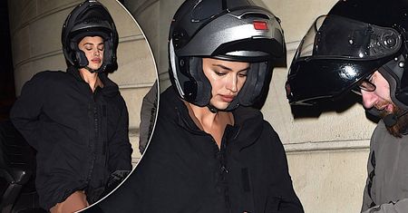 Irina Shayk przyjechała na motorze na event. Niesamowite, jak wyglądała jej fryzura, gdy zdjęła kask