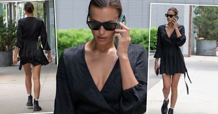 Irina Shayk spaceruje po Nowym Jorku w sukience polskiej marki za 199 złotych! W takiej cenie kupicie ją tylko dzisiaj