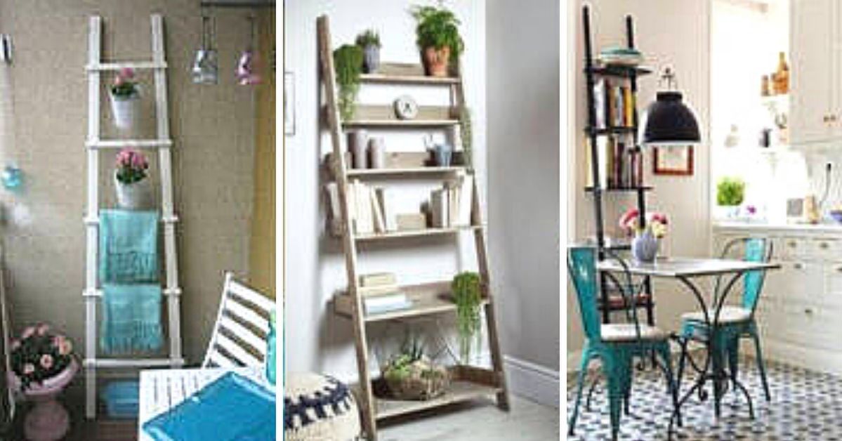 24 Unconventional Ideas to Use a Common Ladder in Interior Design. Cheap and Original!