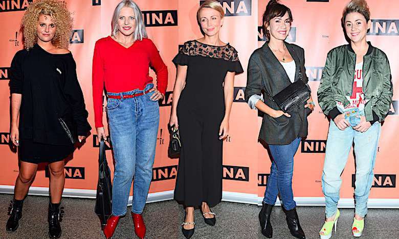 Gwiazdy na premierze filmu "Nina": Kasia Zielińska, Olga Bołądź, Maria Peszek, Zofia Zborowska