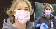 Marcelina Zawadzka przed studiem "Pytania na Śniadanie". Nawet w zwykłym dresie wygląda jak Miss Świata