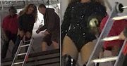 UPS… Kazali Beyoncé schodzić po drabinie! Wpadka z koncertu w Warszawie przejdzie do historii [WIDEO]
