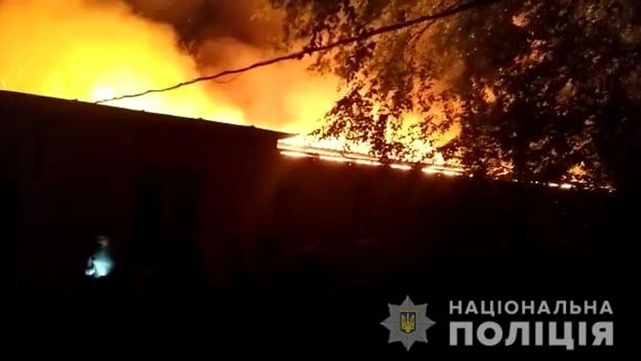 Pożar w Odessie na południu Ukrainy