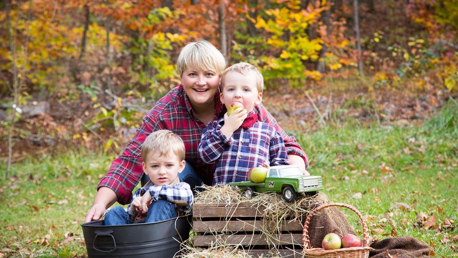 Małgorzata Kuc-Ferris z synami