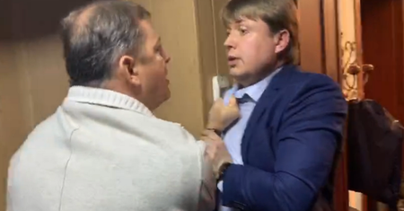 Szarpanina ukraińskich polityków. Padły oskarżenia o "zdradę kraju" [WIDEO]