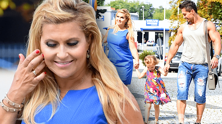 Katarzyna Skrzynecka z rodziną w TVP