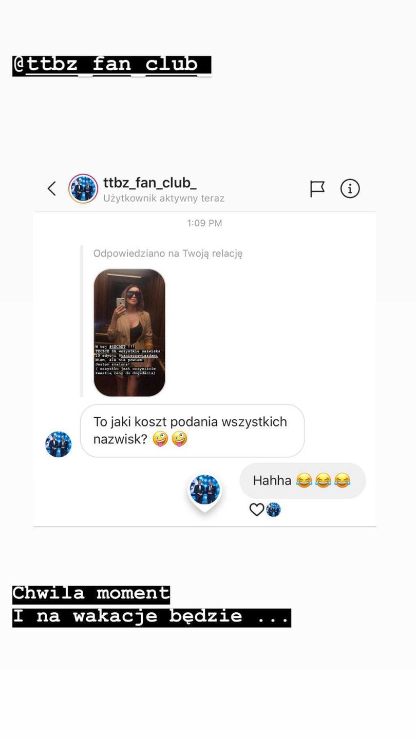 Malwina Wędzikowska dostaje wiadomości od ciekawskich fanów