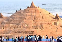 W Indiach powstał najwyższy na świecie zamek z piasku
