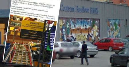 Skandaliczna tabliczka w sklepie w Barlinku. "Każdy obywatel Ukrainy będzie poddany kontroli"