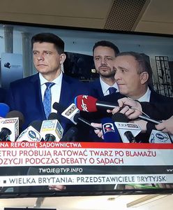 TVP Info musiało jakoś przekazać tę informację. Pasek oderwany od rzeczywistości