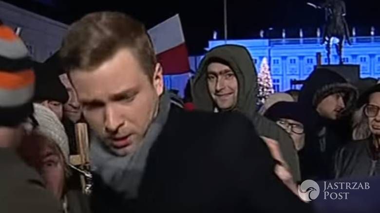 Dziennikarz TVP Info zaatakowany pod Pałacem Prezydenckim