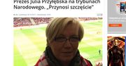 TVP Info wciąż potrafi zaskoczyć. "Prezes Przyłębska na Narodowym"