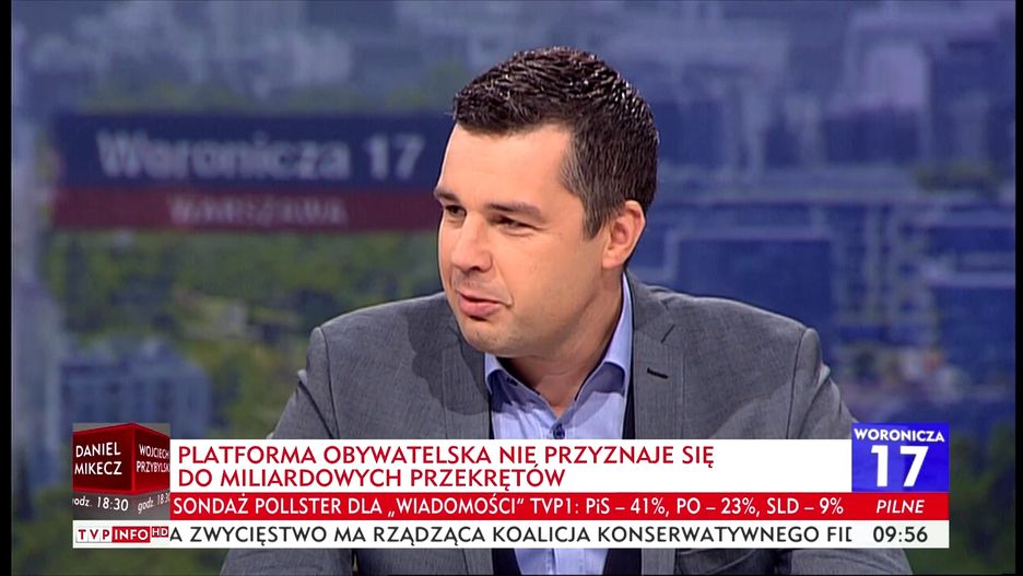 Michał Rachoń usłyszał od posłanki PO, że rzecznicy PiS nie powinni prowadzić programów w TVP.
