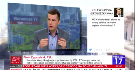 Wulgarny tweet w TVP Info. Jedna osoba zawieszona