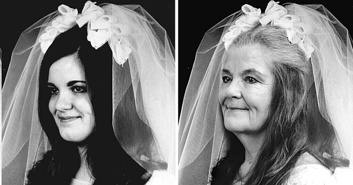 A Couple Recreated Their Wedding Photos While Celebrating Their 50th Wedding Anniversary