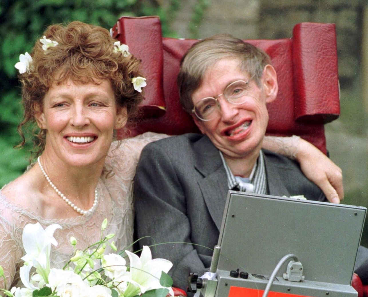 Stephen Hawking i jego druga żona, Elaine Mason