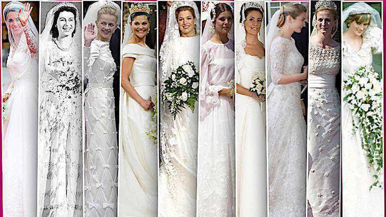 Suknie ślubne na królewskich dworach