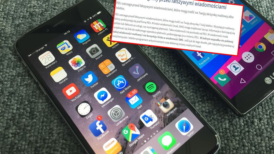 Ataki przeprowadzono drogą mailową i SMS-ową