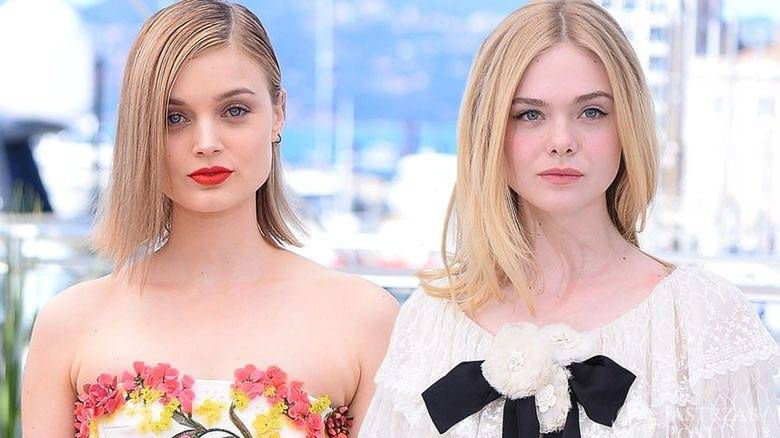 Bella Heathcotev i Elle Fanning, sesja zdjęciowa twórców "The Neon Demon" na festiwalu w Cannes 2016 (fot. ONS)
