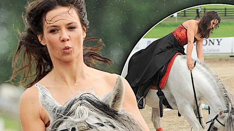 Kinga Rusin spadła z konia