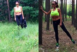 Ewa Minge trenuje na łonie natury