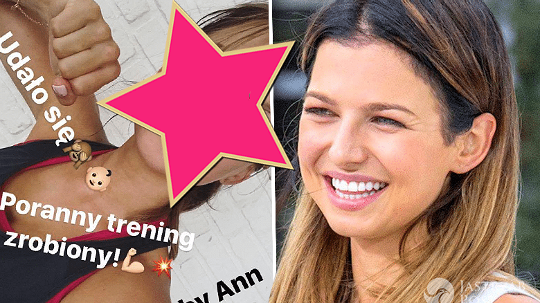 Anna Lewandowska po treningu