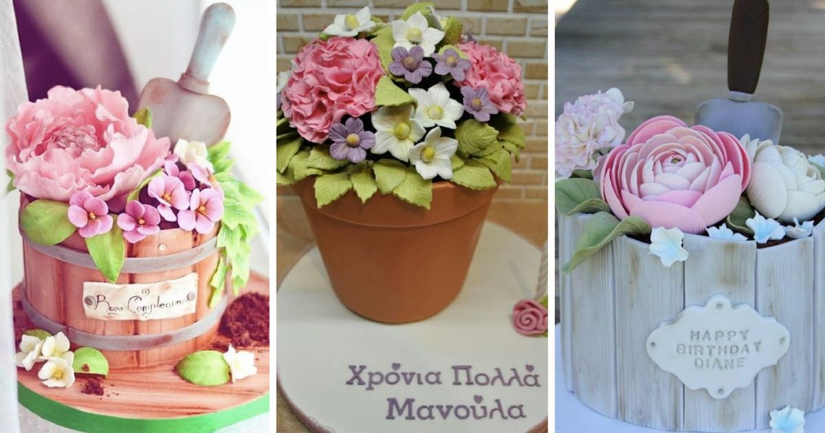 25 oryginalnych tortów w kształcie... doniczek! W życiu bym na to nie wpadła