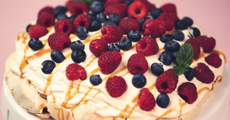 Beza pavlova z akcentem cappuccino