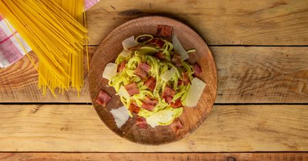 Makaron awonara - a'la carbonara bez jajka