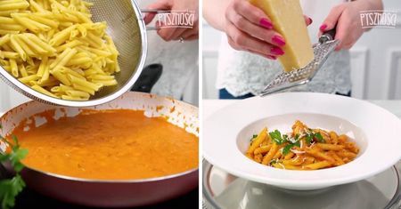 Penne alla vodka – makaron z wódką. Przepis Gigi Hadid. Składniki i wykonanie krok po kroku