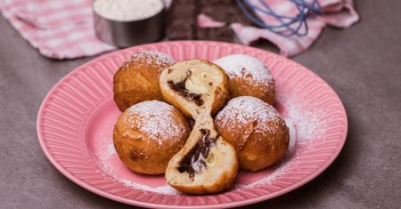 Pączki z czekoladą