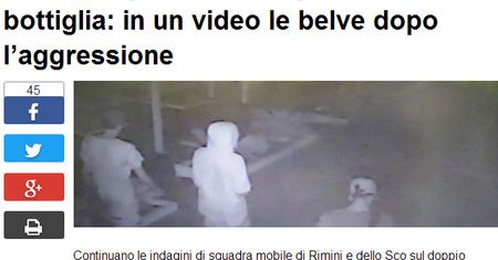 Włoskie media opublikowały wizerunki sprawców napadu w Rimini